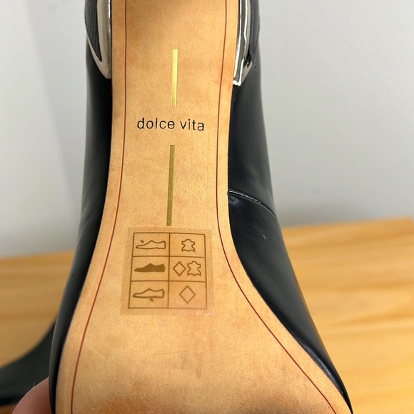 Croc Embossed Dolce Vita Leather Pumps Size 9.5 - Picture 7 of 10